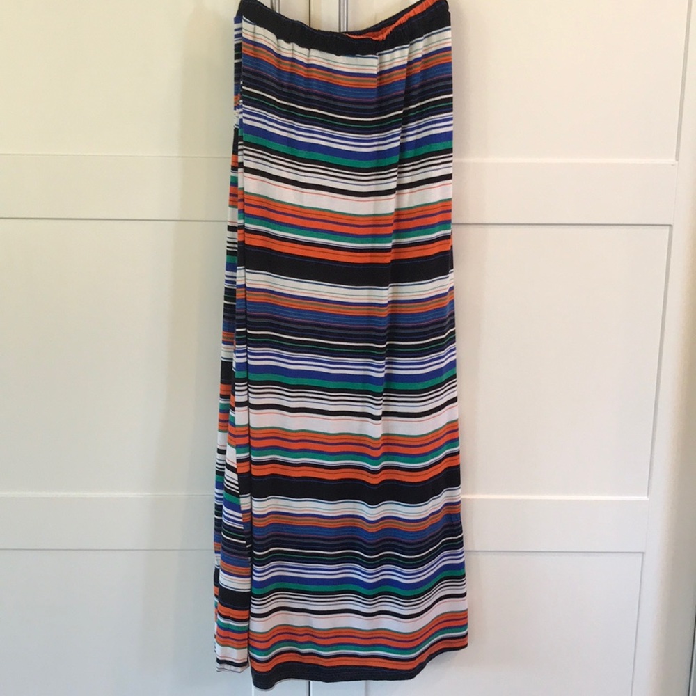 Striped maxi skirt